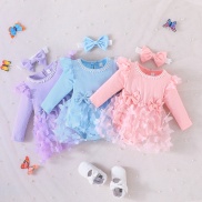 Dress For Kids 0-18 Months Birthday Korean Style Fashion Long Sleeve Cute