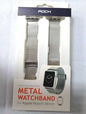 (NQT84) ถูกที่สุด หมดแล้วหมดเลย Watch สายนาฬิกา สายเปลี่ยน Milanese Loop สำหรับ Apple Watch, 38mm. สายนาฬิกาสีเงิน ข้อมือ Stainless Steel Replacement Strap Milanese Mesh Loop สาย