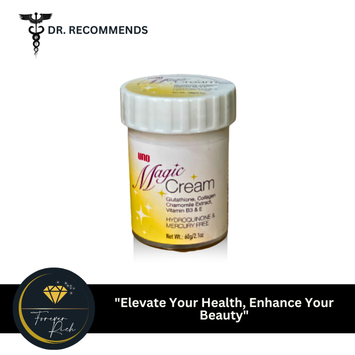 Uno Magic Cream Glutathione, Collagen Chamomile Extract, Vitamin B3 & E