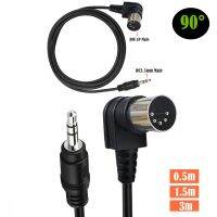 90° Angle 5-Pin DIN Plugs Male to 3.5mm 1/8 inch TRS Male Jack Stereo Plug Converter Cable Audio Cable Cables