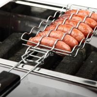 Grilling Basket Mesh Barbecue Sausage Grilling Rack Net Picnic Camping BBQ NET