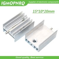 10pcs white Aluminum Heatsink Radiator 15*10*20mm With Needle Transistor TO 220 For TO220 Transistors IGMOPNRQ