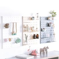 DIY Wall Storage Rack Storage Shelf Organizer Pegboard Nordic Decor Figure Display Shelves Wall-Mounted Rack Holder Hole Board