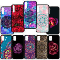 อ่อนนุ่ม ปก เคสโทรศัพท์ E172 FB76 Floral Paisley Mandala flower texture Rose Flower ซิลิโคน Coque หรับ Realme C2 C3 C11 2021 C12 C15 C21 C25 C17 C33 C35 C55 5 5i 5S 6i 6 8 Pro 6Pro C25S C21Y C25Y Real me 5Pro C RealmeC11 Y 8Pro Phone Casing