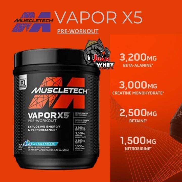 Muscletech Vapor X5 PreWorkout 30 Servings Lazada PH