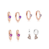 2022 Valentines Gift 925 Sterling Silver Freehand Heart Hoop Earrings for Women Teen Girls Fashion Jewelry Ear Brincos