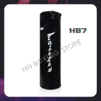 Fairtex Heavy Bag Pole Bag HB7 Black 7 Feets for Training Muay Thai MMA K1 (Un-filled)กระสอบทราย แฟร์แท็กซ์ โพลี่ HB7 สีดำ ความสูง 7 ฟุต  (ไม่บรรจุ)