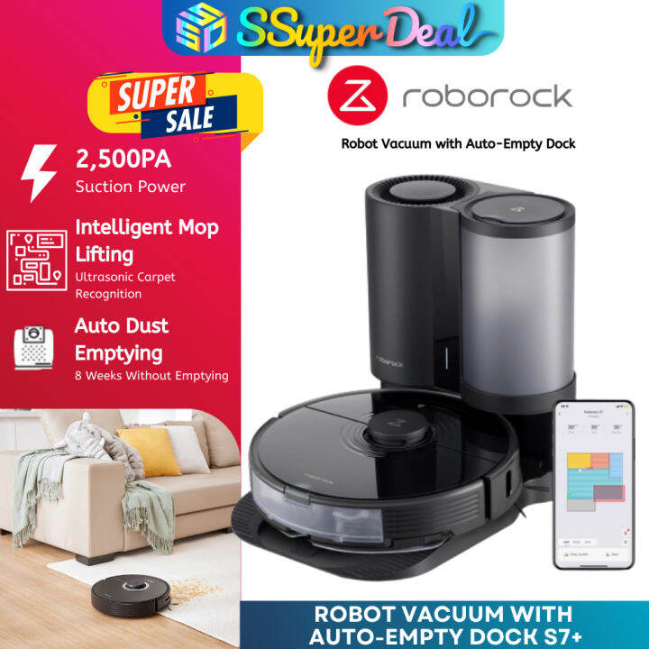 Roborock S7+ Plus Robot Vacuum with AutoEmpty Dock Lazada