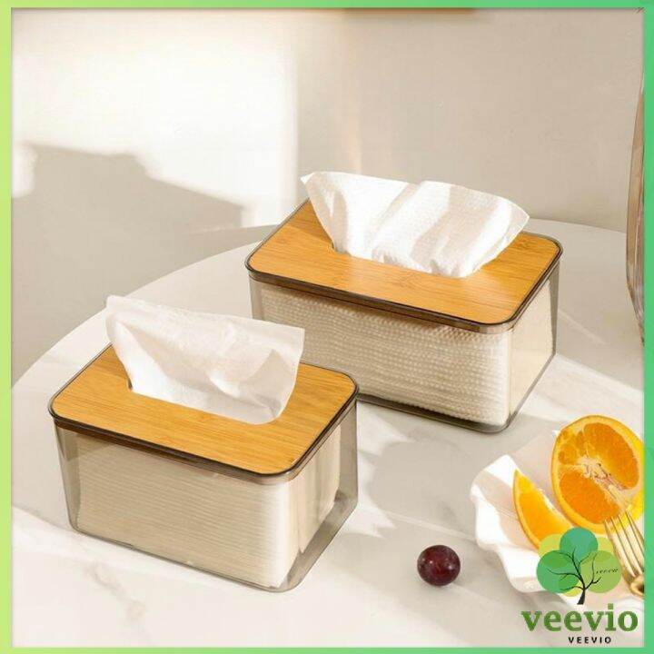 กล่องใส่ทิชชู่แบบใส-เก็บทิชชู่-กล่องกระดาษทิชชู่แบบถอดได้-tissue-box