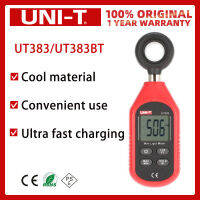 UNI-T UT383 UT383BT เครื่องวัดไฟขนาดเล็ก199900Lux แบบมืออาชีพดิจิตอล18500FC Illuminometer เครื่องวัดความสว่างเครื่องวัดระยะแสง