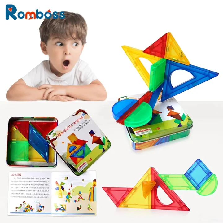 Romboss New 7PCS Jigsaw Puzzle Toys For Children Colorful Learning ...