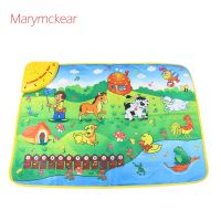 Music Mat Farm Animal Theme Piano Juguete Brinquedos De Madeira Baby Music Play Mat Baby Piano Educational Toys Musical Rug