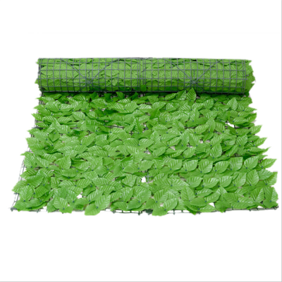 【cw】Artificial Fence Leaves Green Stalk Plant Fence Nets Balcony Fences Garden Fences Wedding Wall Hanging Home Christmas Decor