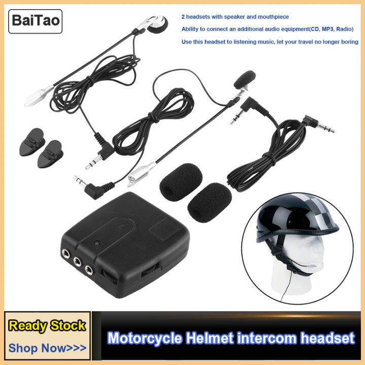 Motorcycle Interphone with Headset Helmet to Helmet