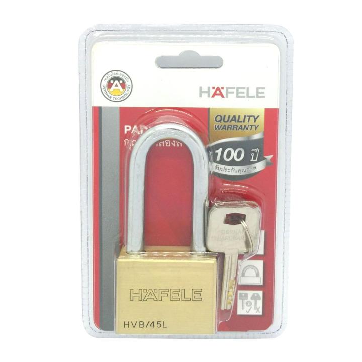 hafele-กุญแจล็อคบ้าน-กุญแจทองเหลืองหางยาว-กุญแจล็อคอเนกประสงค์-ตัวเรือนทำจากทองเหลืองแท้-รับประกัน100ปี
