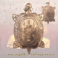 หลวงปู่หลิว เหรียญพญาเต่าเรือน รุ่นปางเปิดโลก พิมพ์ใหญ่ วัดไร่แตงทอง ปี 39