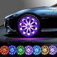 4pcs LED Light Solar Energy Flash Car Wheel light Hub bulb Tire Tyre Valve Cap Lamp
