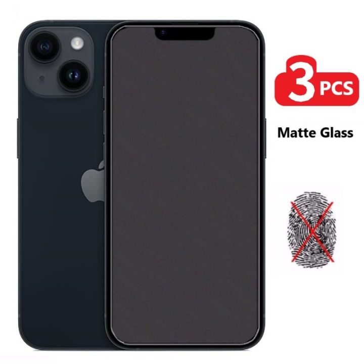 3pcs-matte-glass-for-iphone-11-12-13-14-pro-max-7-8-plus-frost-screen-protector-on-iphone-12-13-11-mini-se-2020-6s-x-xr-xs-glass
