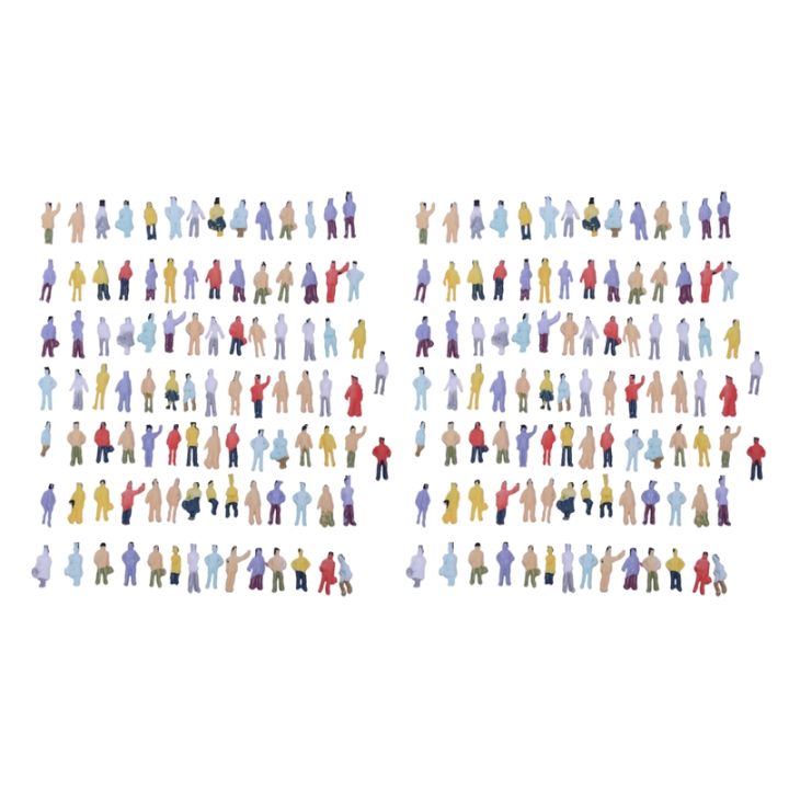 new-200pcs-painted-model-train-people-figures-scale-n-1-to-150