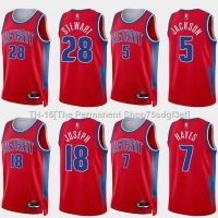 BKB NBA Jersey Detroit Pistons Jackson Hayes Stewart Joseph Basketball Jersey Sports Vest Player Edition s