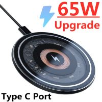 【ความร้อน】65W Fast Qi Wireless Charger Pad สำหรับ iPhone 14 13 12 11 X Pro Max Samsung Xiaomi Huawei Induction Wireless Charging Dock Station