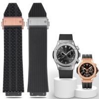 Watchband for HUBLOT BIG BANG Silicone 24*17mm 25*19mm Waterproof Mens Watch Strap Chain Watch  Rubber Bracelet wristband Straps