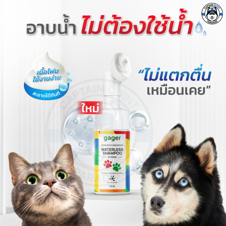 nano-zinc-โฟมอาบแห้งของสุนัข-แมว-ไม่ต้องใช้น้ำ-กลิ่นแป้งเด็ก-สูตรอ่อนโยน-ช่วยดับกลิ่นสาบ-ป้องกันเชื้อแบคทีเรีย