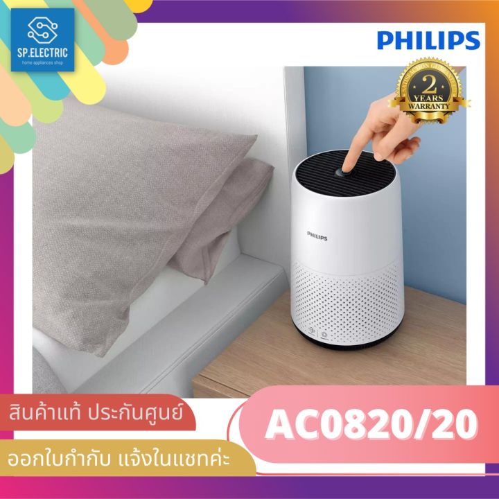 พร้อมส่ง-philips-เครื่องฟอกอากาศ-16-49-ตร-ม-สีขาว-รุ่น-ac0820-20