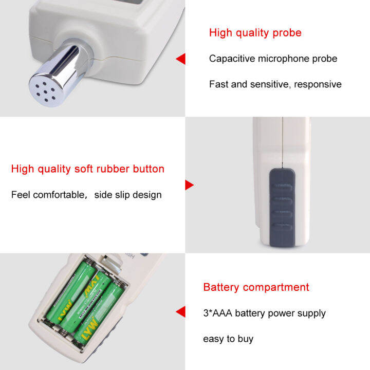 rcyago-อุปกรณ์วัดเสียงรบกวนจาก-lcd-เดซิเบลมิเตอร์เสียงดิจิตัล-gm1352ขนาดเล็ก30-13dba-สำหรับห้องเด็กบ้านสำนักงาน