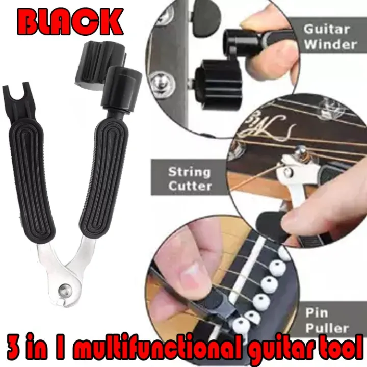 3in1 Multifunctional guitar tool guitar winder+Sring cutter+pin puller