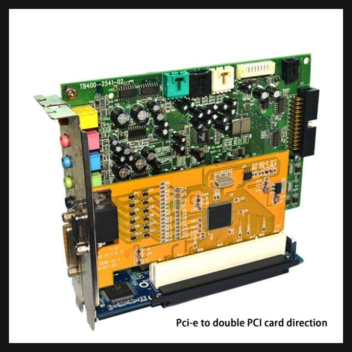 1-set-pci-e-to-dual-pci-expansion-card-adapter-asm1083-support-capture-card-golden-tax-card-sound-card-parallel-card