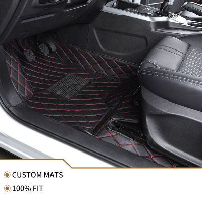 Flash mat leather car floor mat For Ford all model focus explorer mondeo fiesta c s-max Mustang Everest edge Tourneo