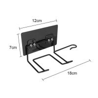 ที่วางเครื่องเป่าผมติดผนังชั้นเก็บของที่วางเครื่องหนีบผมออแกไนเซอร์แร็คอุปกรณ์เก็บของในห้องน้ำ