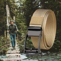 【cw】 MenUseful Sturdy AdjustableBuckleWaistfor Outdoor Buckle Belt ！