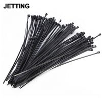 100PCS 100mm Self-Locking Network Nylon Plastic Cable Wire Zip Tie Cord Strap Plastic Zip Trim Wrap Cable Loop Ties Wire Cable Management