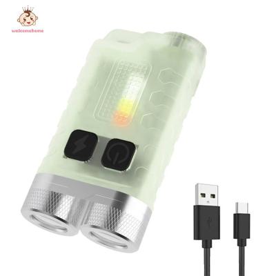 ไฟฉาย LED แบบพกพาอเนกประสงค์900LM กันน้ำแบบชาร์จ USB ไฟฉายขนาดพกพาความสว่างสูงสำหรับเดินป่าตั้งแคมป์