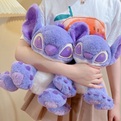 พร้อมส่ง ตุ๊กตา หมอนตุ๊กตา รูป Stitch สีม่วงขนาด 30 ซม. เหมาะกับของขวัญวันเกิด แบบสร้างสรรค์ สําหรับแฟนสาว แฟนสาว ตุ๊กตา มี 2 สี 2 ขนาด