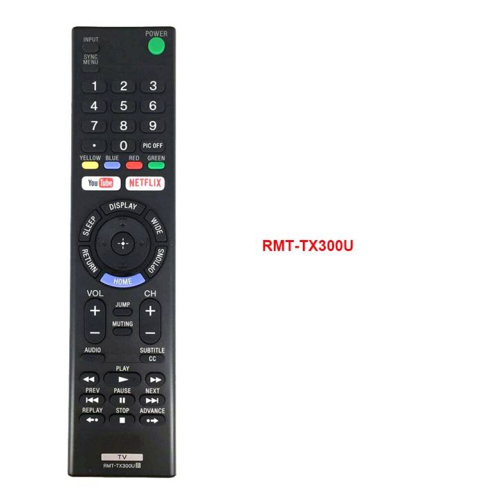 bravia-led-lcd-smart-tv-remote-control-with-youtube-netflix-for-rmt-tx300p-rmt-tx300e-rmt-tx300b-rmt-tx300u-bravia-tv-rmt-tx300p-remote-control-rmt-tx300e-rmt-tx300u-rmt-tx300b-kd-55x7000e-kdl-40w660e