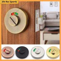 SHIRUI Deadbolt สแตนเลสสตีล สลักเกลียว อุปกรณ์ฮาร์ดแวร์ ล็อค ประตูพาร์ทิชันล็อค ห้องน้ำตัวบ่งชี้ล็อค