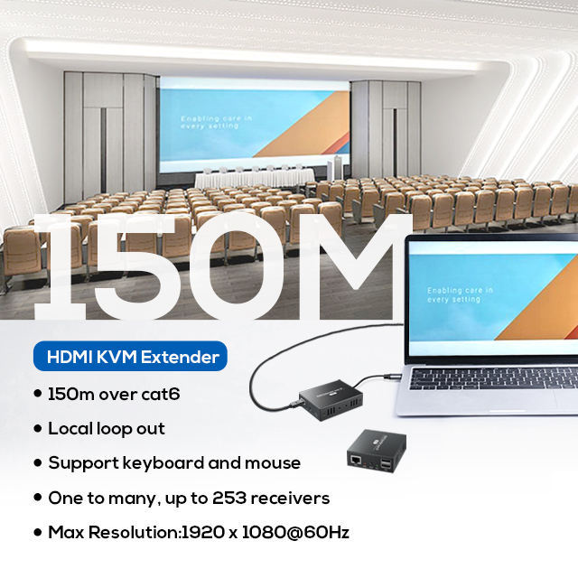 150เมตรผ่าน-ip-ขยาย-hdm-ip-utp-stp-cat5e-6-rj45สายเคเบิลอีเทอร์เน็ต1080p-60hz-hdmi-รองรับผ่านเราเตอร์อินเตอร์เน็ตตัวขยาย-usb