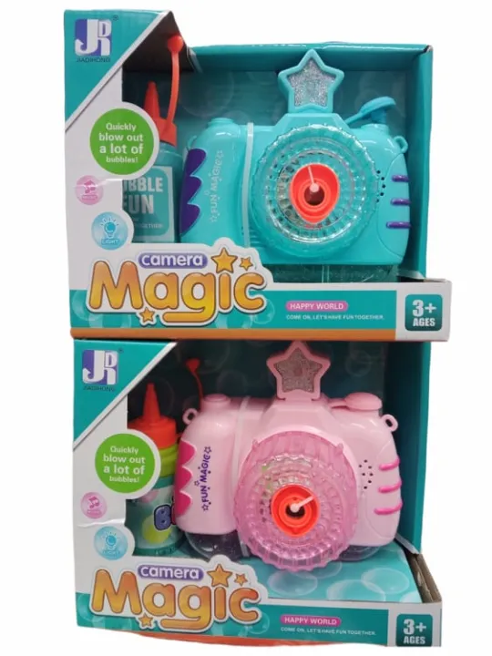 Music and Light Functional Bubble Magic Camera Kids Bubble Machine