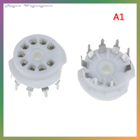 Rayua 1ชิ้น9pin ชุบทอง Pcb ฐานวาล์วซ็อกเก็ตหลอดเซรามิกสำหรับ ECC83 12AU7 12AX7