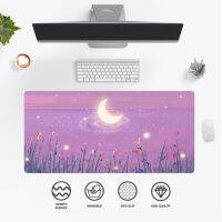 Drop Shipping แผ่นรองเมาส์น่ารัก DeskMat ขนาดใหญ่ XXL อุปกรณ์ต่อพ่วงเกมคอมพิวเตอร์ Csgo Moon Pink Nebula แผ่นรองเมาส์