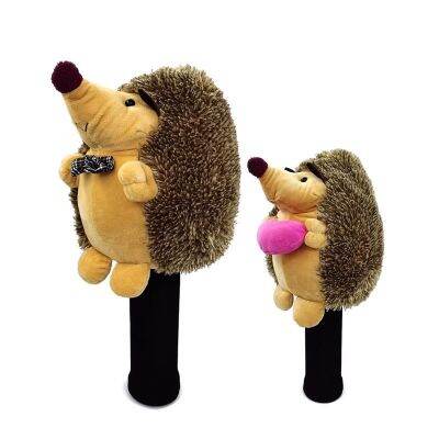 ✾✔ஐ Hedgehog Golf Club Set No. 1 ชุดหมวกไม้ Animal Fairway ฝาครอบไม้ Gentleman Miss Ball Head Cover