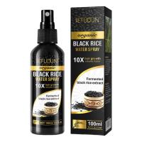 Black Rice Water for Hair Growth Natural Coastor Oil Ginger Black Rice Hair Growth Essence 100ml Leave in Hair Care Products for Women Men Strengthen Thicken Hair benchmark