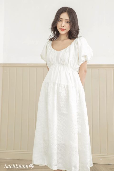 Đầm bầu SACHIMOM - Váy trắng PHOEBE DRESS | Lazada.vn