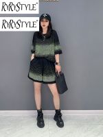 RYRYSTYLE ชุดสองชิ้นสำหรับผู้หญิงเสื้อแบบหลวมลำลองประดับเพชรร้อนแรงรุ่นเกาหลีใหม่ฤดูร้อน2023