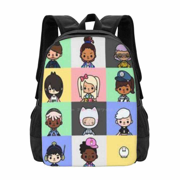 Ready StockToca Boca World Pattern Design Bagpack School Bags Toca