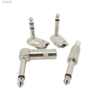 ☢ 1/4 Inch Mono/Stereo 6.35mm Male Jack Plug Wire Connector angel socket 2/3 pole Guitar Effect Microphone 6.3MM Plug Audio