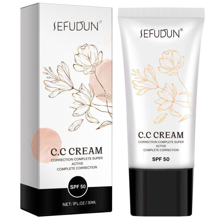 CC Cream SPF 50 Color Correcting Self Adjusting Skin Tone Makeup Primer
